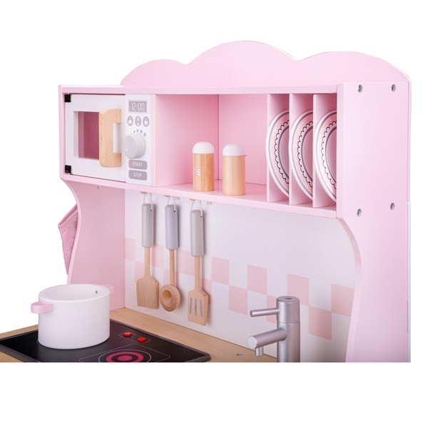 Keuken - Modern, elektrisch koken - Roze - New Classic Toys