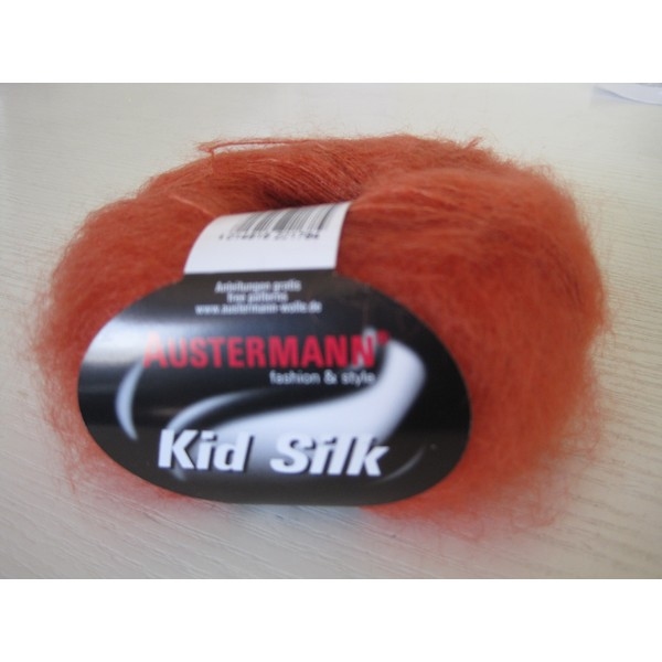 Kid Silk 25 gram / 225 mtr per bol - 25 Oranje