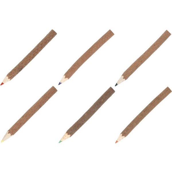 Kleurpotloden set 6 kleuren Boomstam, uitverkocht