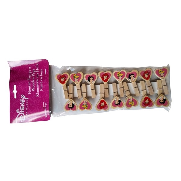 Knijpertjes Disney Princess 5 cm - 15 stuks
