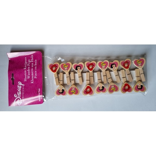 Knijpertjes Disney Princess 5 cm - 15 stuks