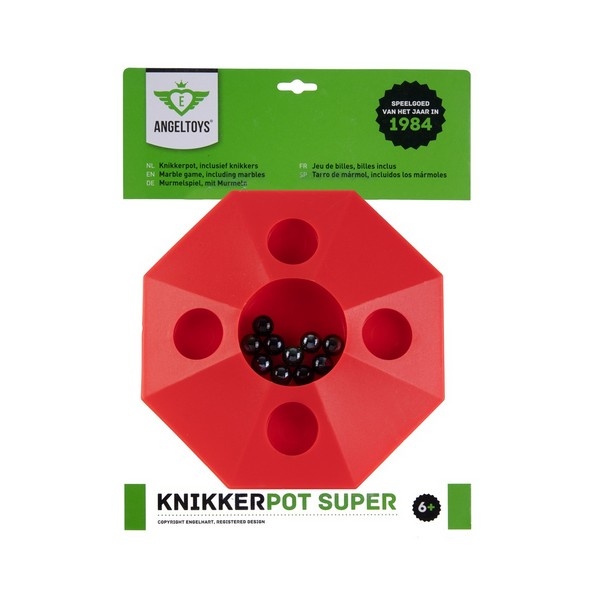 Knikkerpot Groot, ø 22 cm - 4 kleuren assorti.