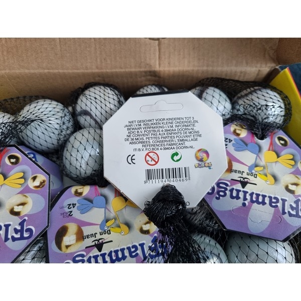 Knikkers Flamingo Mexico netje 2x 42mm