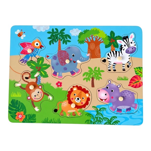 Knoppuzzel Jungle met geluid