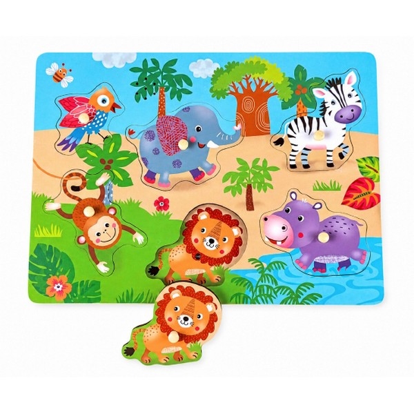 Knoppuzzel Jungle met geluid