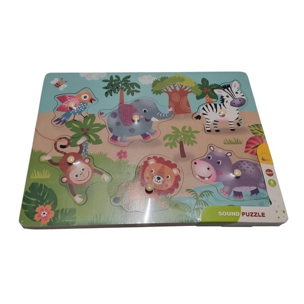 Knoppuzzel Jungle met geluid