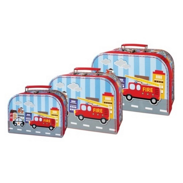 Kofferset Brandweer (set van 3)