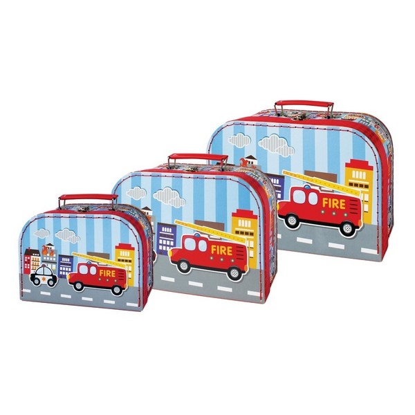 Kofferset Brandweer (set van 3)