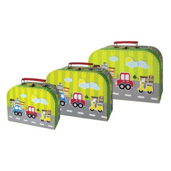 Kofferset Voertuigen (set van 3)