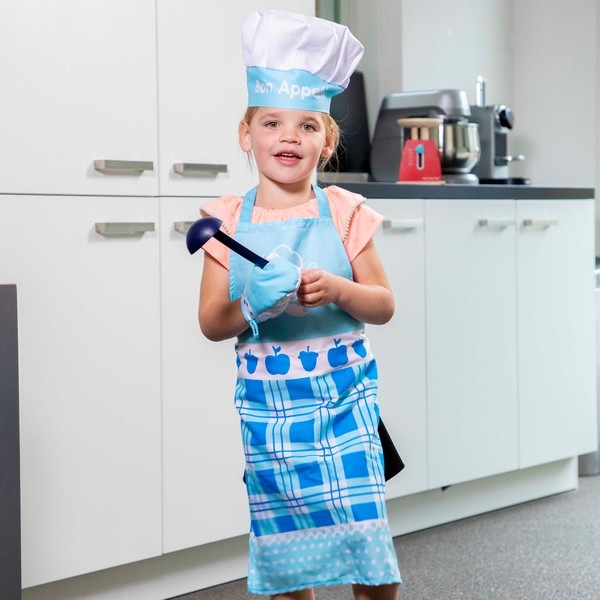 Kookschort set blauw - New Classic Toys, nog 14x