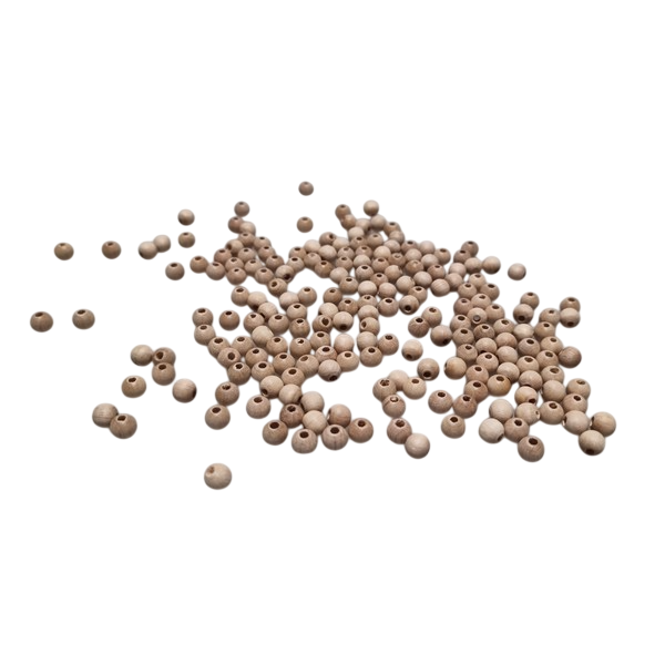 Kraal 06 mm blank - zakje 100 stuks