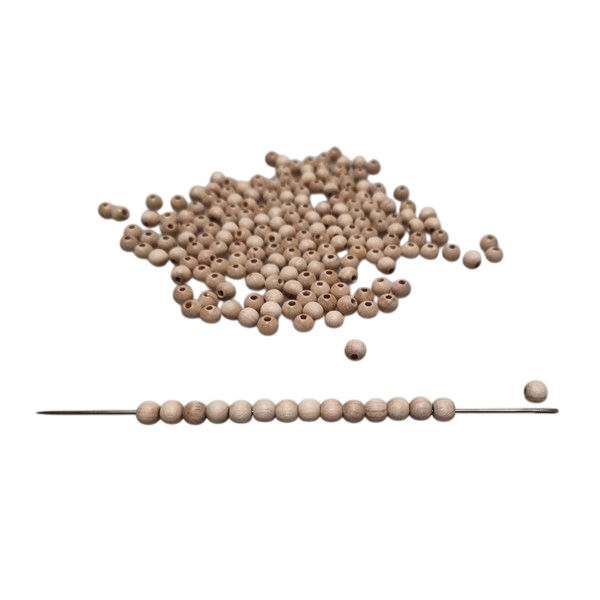 Kraal 06 mm blank - zakje 100 stuks