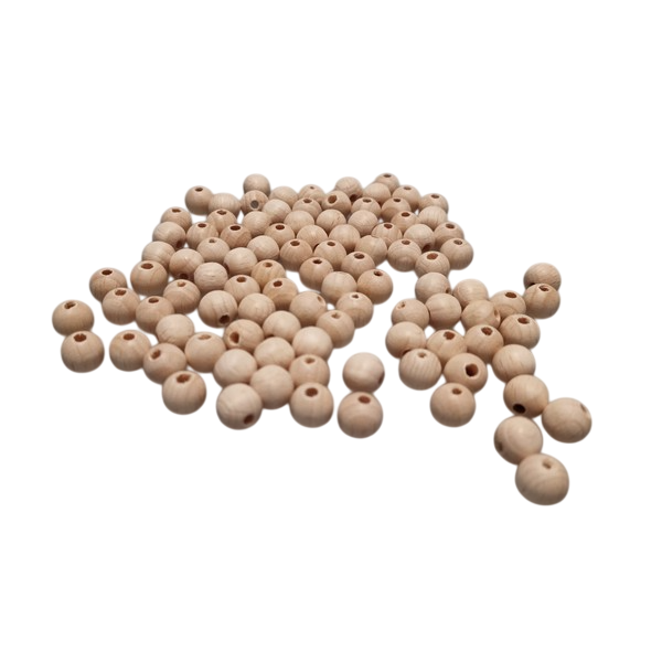 Kraal 10 mm blank - zakje 100 stuks