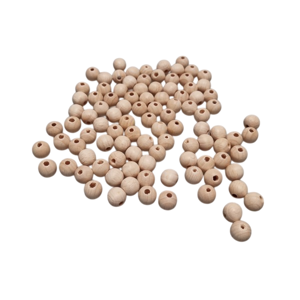 Kraal 10 mm blank - zakje 100 stuks