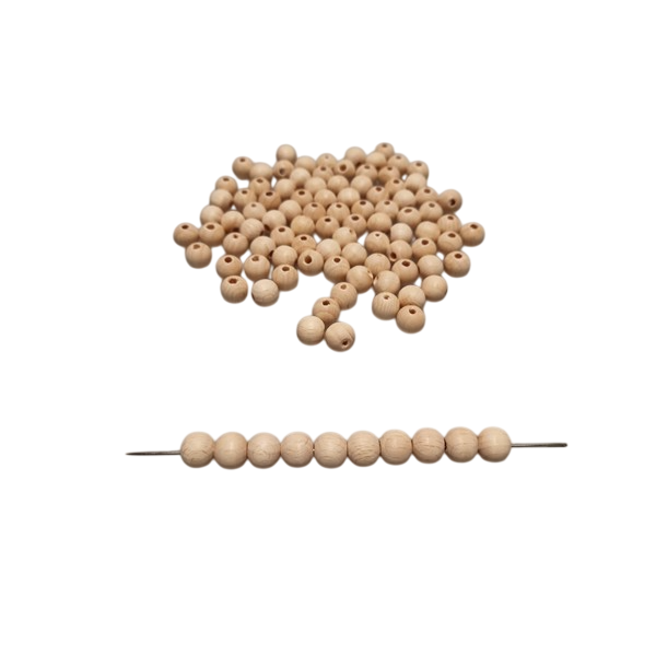 Kraal 10 mm blank - zakje 100 stuks