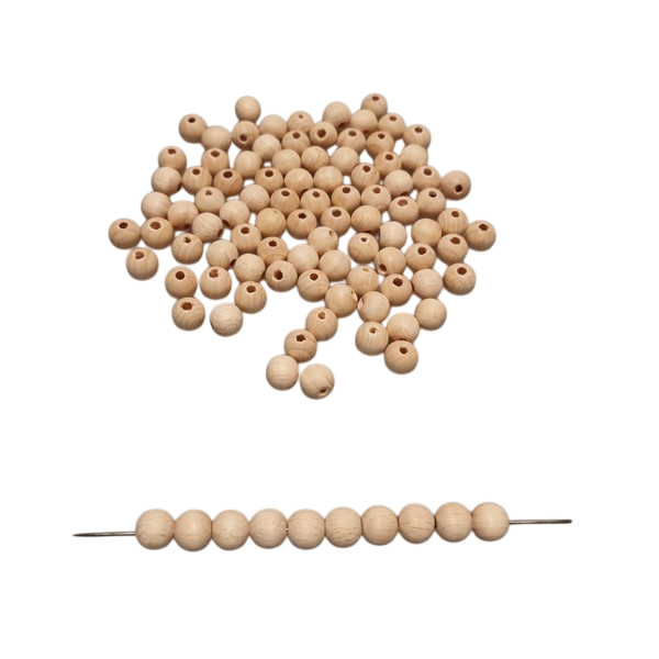 Kraal 10 mm blank - zakje 100 stuks