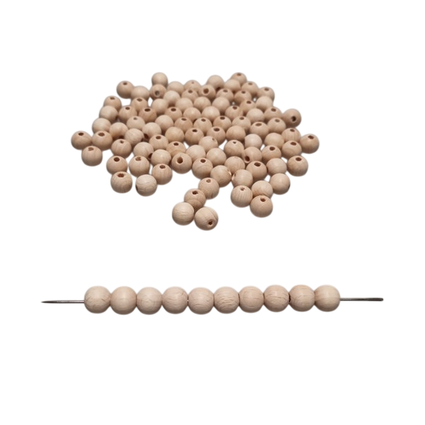 Kraal 10 mm blank - zakje 100 stuks