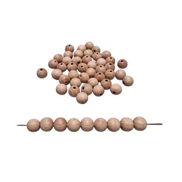 Kraal 12 mm blank - zakje 50 stuks