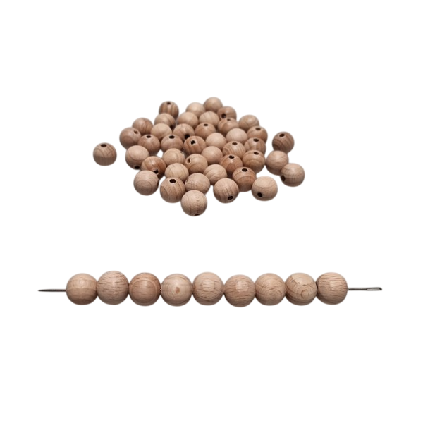 Kraal 12 mm blank - zakje 50 stuks
