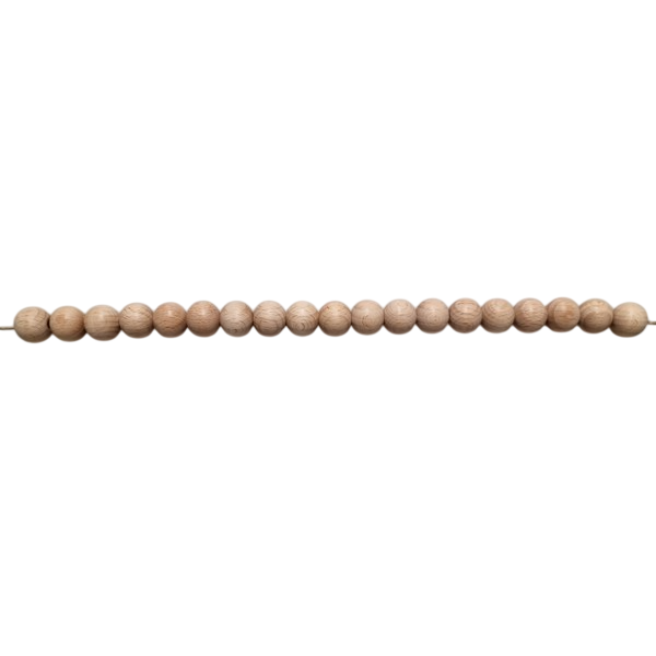 Kraal 15 mm blank - zakje 50 stuks