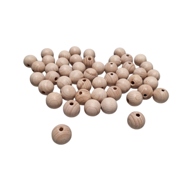 Kraal 18 mm blank - zakje 50 stuks