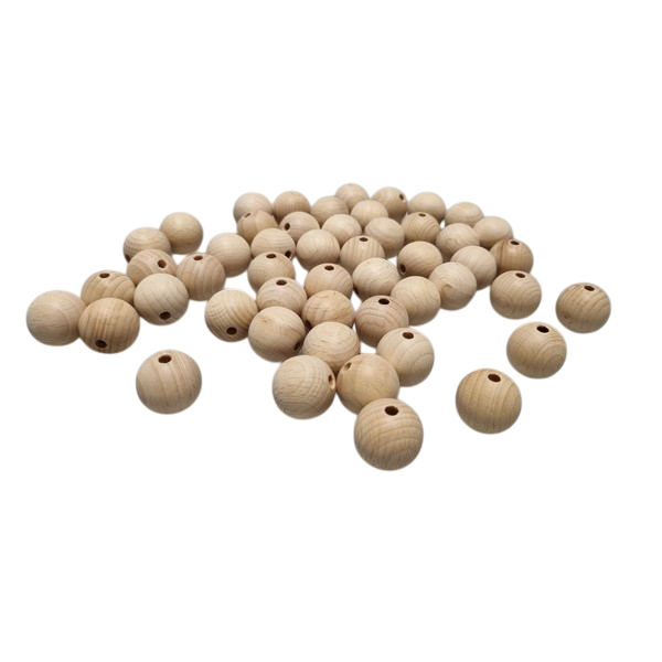 Kraal 20 mm blank - zakje 50 stuks