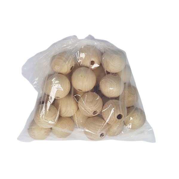 Kraal 25 mm blank - zakje 25 stuks
