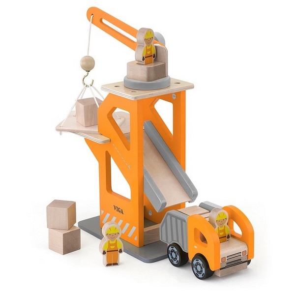Kraan Set met Auto - Viga Toys