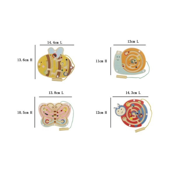 Labyrinth magneetspel 4 assorti  [4d/12DP] (23795)