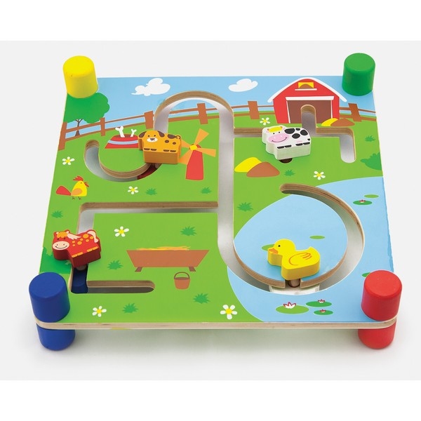 Labyrintpuzzel - Stad & Boerderij
