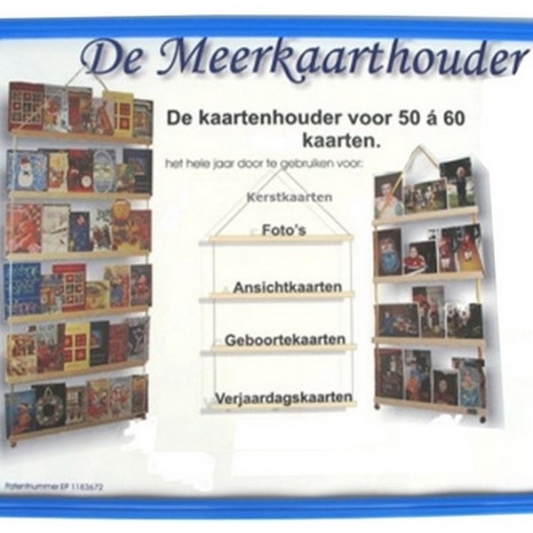 Meerkaarthouder - Klein (4 latten) (80x37,5cm)