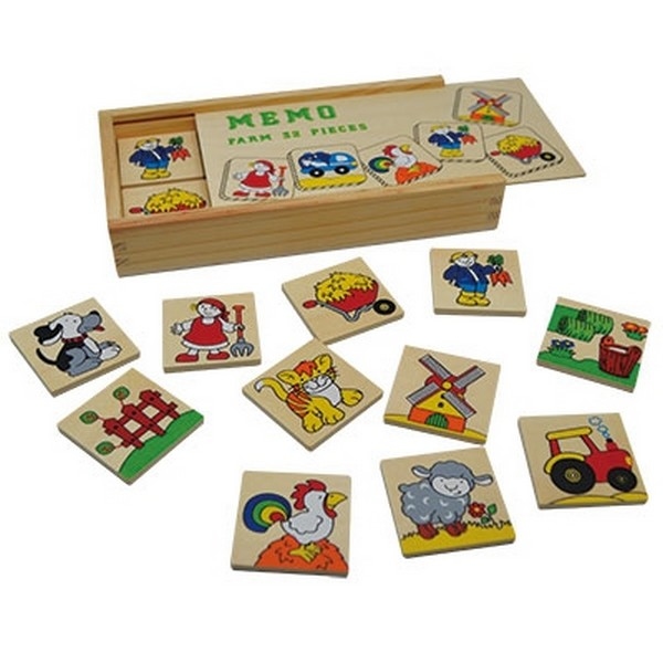 Memory boerderij; 32-delig - Playwood