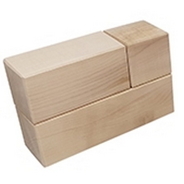 Mijlpaal blokken 5,6 cm x 11,2 cm - dubbel/middel