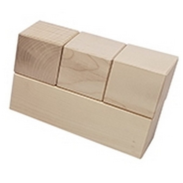 Mijlpaal blokken 5,6 cm x 11,2 cm - dubbel/middel