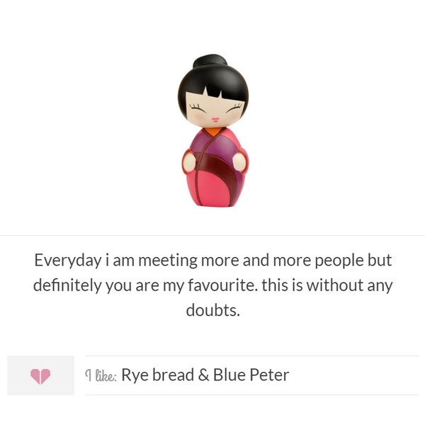 Momiji Doll - Favourite Person met mini button