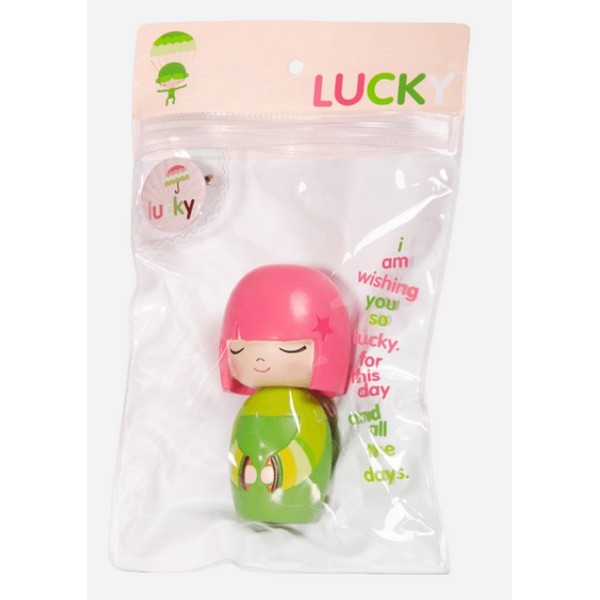 Momiji Doll - Lucky met mini button