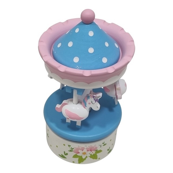 Muziekdoos - Carrousel - hangende Paarden