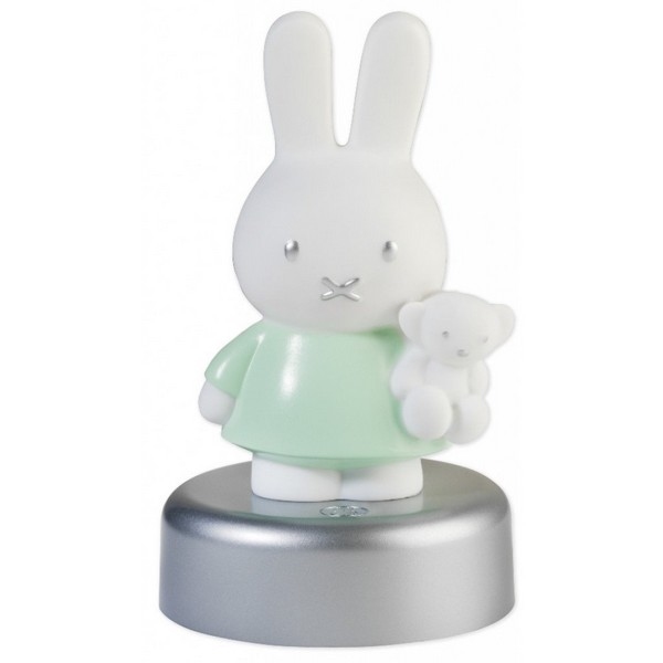 Nachtlampje Nijntje, Zilver met Mint jurkje, nog 6x