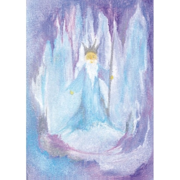 Oliepastelkaart Koning Winter - per 10 stuks