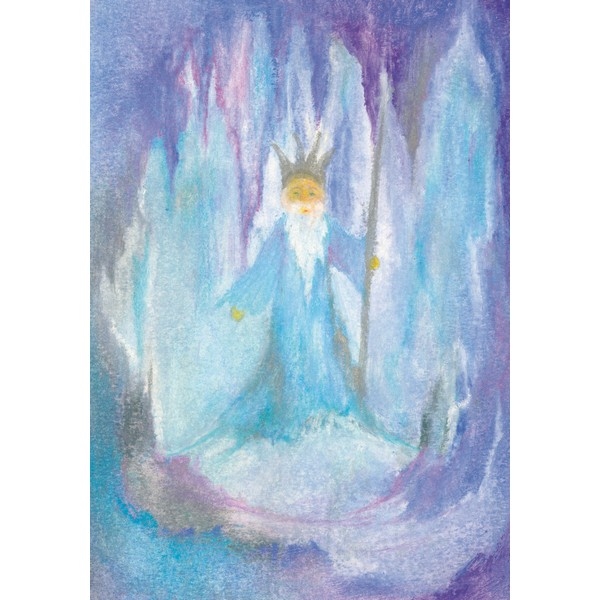 Oliepastelkaart Koning Winter - per 10 stuks