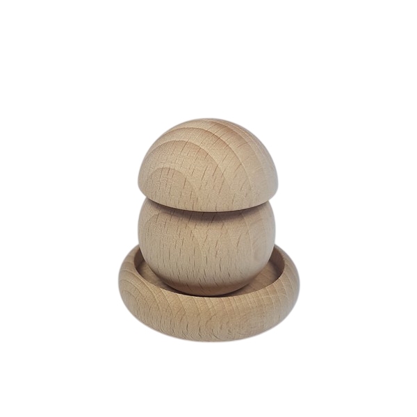 Paddenstoel hout - Dik 45 x 37 mm - beuken onbehandeld