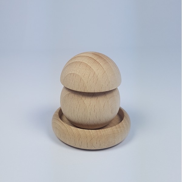 Paddenstoel hout - Dik 45 x 37 mm - beuken onbehandeld
