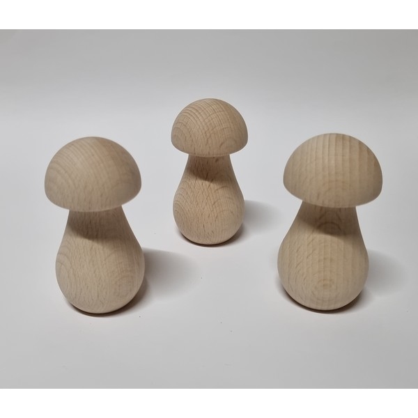 Paddenstoel hout - Smal 68 x 35 mm - beukenhout onbehandeld