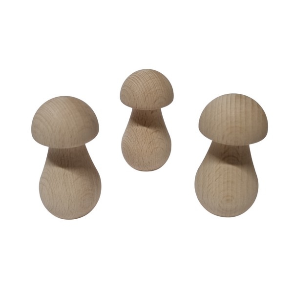 Paddenstoel hout - Smal 68 x 35 mm, prijs verlaging !