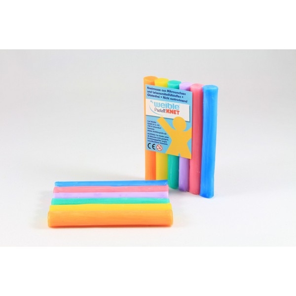 PASTEL Kneedwas Rol 6 kleuren totaal 90 gram, Uitverkocht !