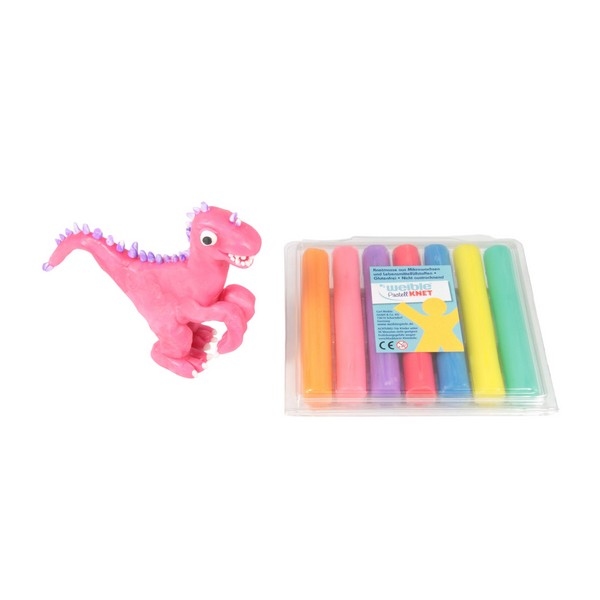 PASTEL Kneedwas Rol 7 kleuren totaal 175 gram, Verp. gerecycled PET