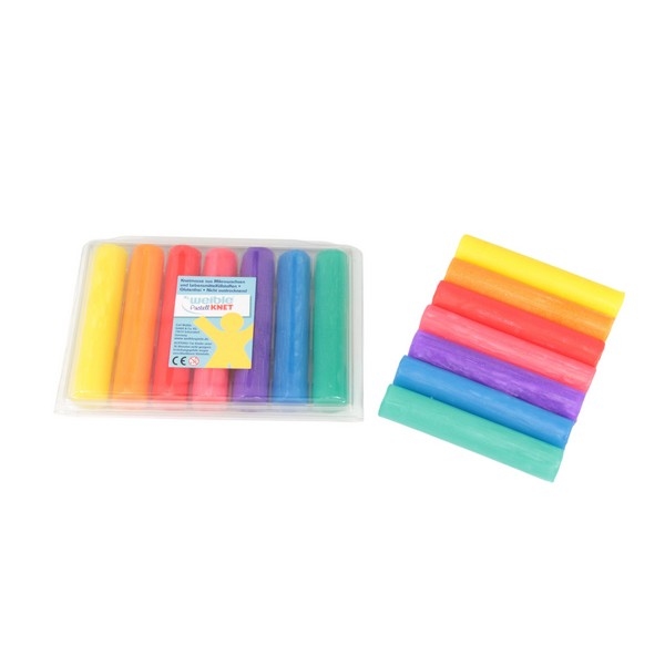 PASTEL Kneedwas Rol 7 kleuren totaal 280 gram, Verp. gerecycled PET