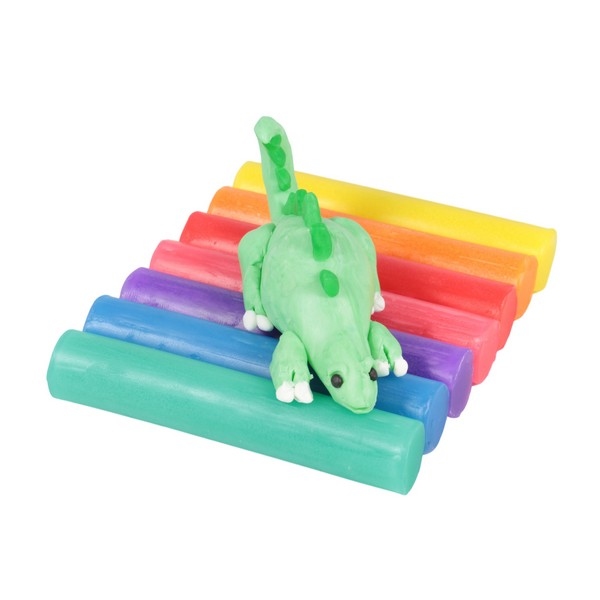 PASTEL Kneedwas Rol 7 kleuren totaal 280 gram, Verp. gerecycled PET