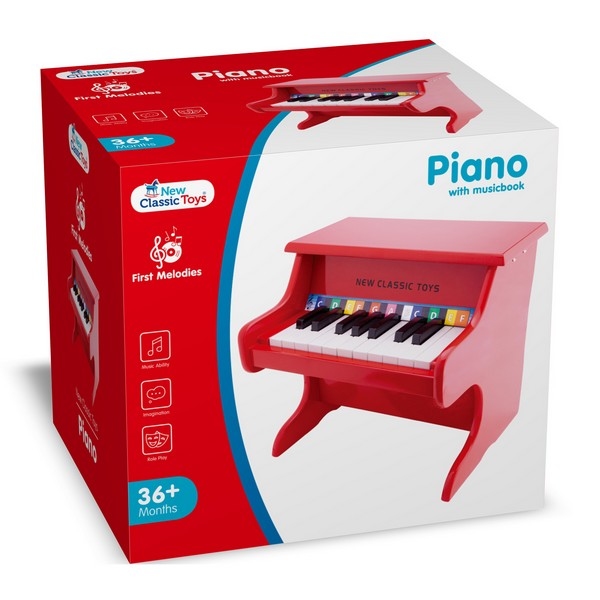 Piano - Rood - 18 toetsen