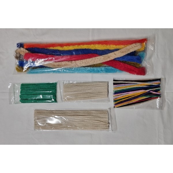 Pijpenrager katoen gekleurd 17,8 cm - 50 stuks, nog 19x